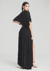 Lilo Embellished Silk Chiffon Dress