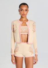 Bellina Metallic Knit Jacket