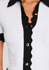 Lyric Metallic Knit Top
