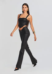 Jaylee Coated Denim Top