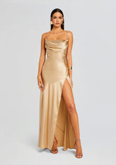 Emery Embellished Silk Dress