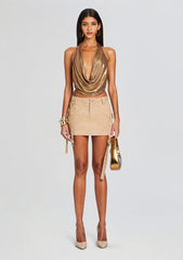 Verna Leather Skirt