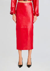 Lonny Leather Skirt