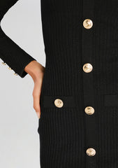 Thea Metallic Rib Knit Dress