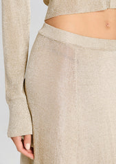 Alice Metallic Knit Maxi Skirt