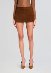 Valerie Suede Leather Skirt