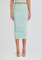 Pia Mesh Midi Skirt