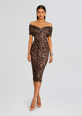 Gianina Mesh Midi Dress
