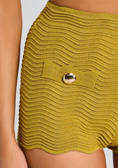 Kait Metallic Knit Short