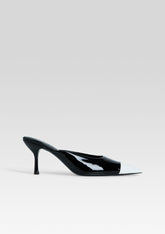 Allegra Leather Kitten Mule