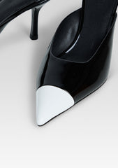 Allegra Leather Kitten Mule