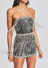 Dixie Sequin Fringe Dress
