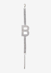 Rhinestone Alphabet Letter Bracelet