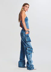 Allie Denim Top