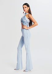 Nora Mid Rise Flare Jean
