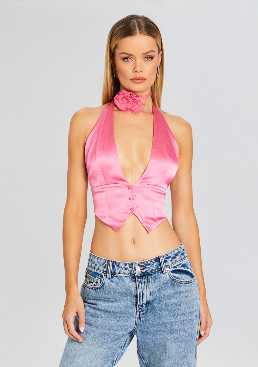 Romy Silk Vest