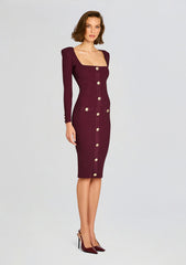 Sadelle Metallic Knit Dress