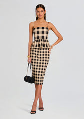 Carl Linen Midi Skirt