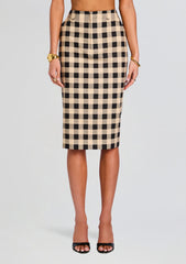 Carl Linen Midi Skirt