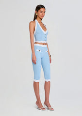 Bathilde Metallic Rib Knit Pant